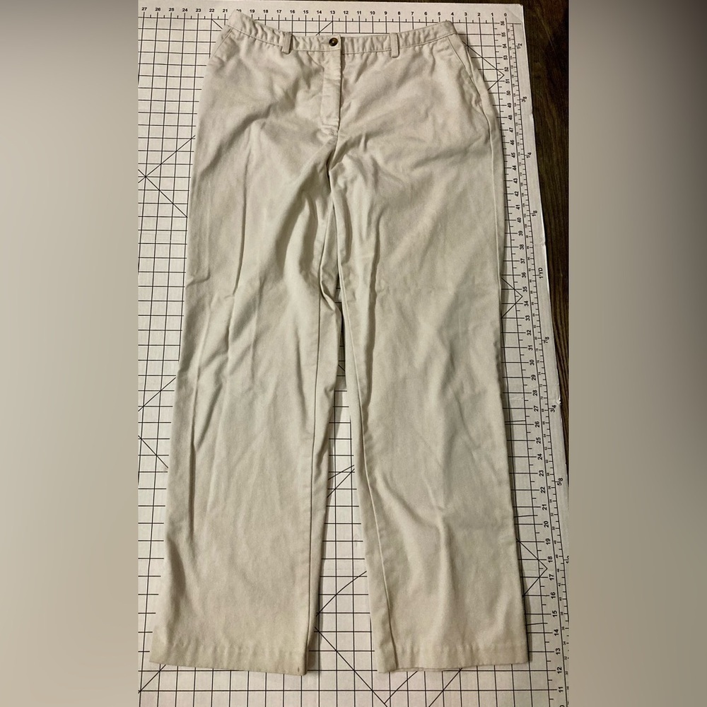 Eddie Bauer Size 16 Tall Khaki Trouser Pants